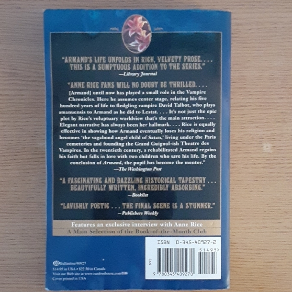 The Vampire Armand by Anne Rice - Picture 2 of 4